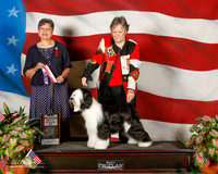 Tibetan Terrier #15 Sun BOS Planche Dina and Mikki and Lois DeMers Judge Delores Burkholder