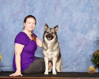 Norwegian Elkhound Kimberly and Kiss