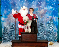 Poodle Std #392 Sat Santa