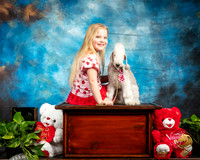 Bedlington Terrier Nevaeh and Nana Valentines