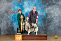 Keeshond #210 Sun RBIS Judge Kathryn Baxter