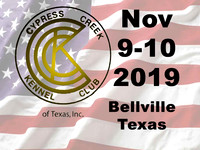 Cypress Creek Bellville TX Nov 9 10 2019